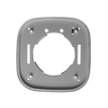 White square Ceiling kit with circular centre on a Transparent background