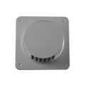 Square White Energy Saver Grille vent on a Transparente background