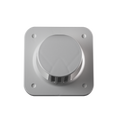 White Square Vent on a Transparent Background