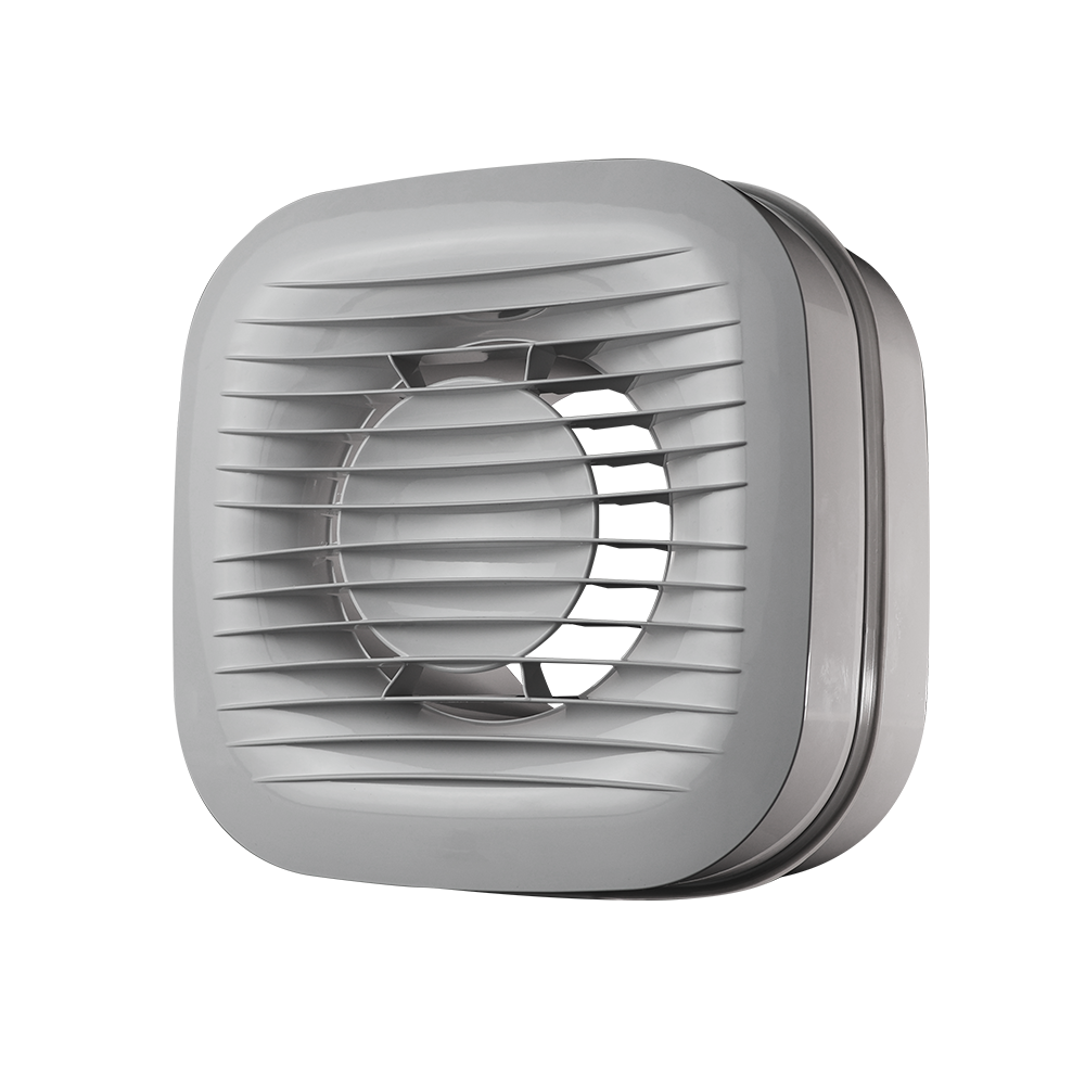 Square White Ventilation Unit Window Kit on a Transparent Background